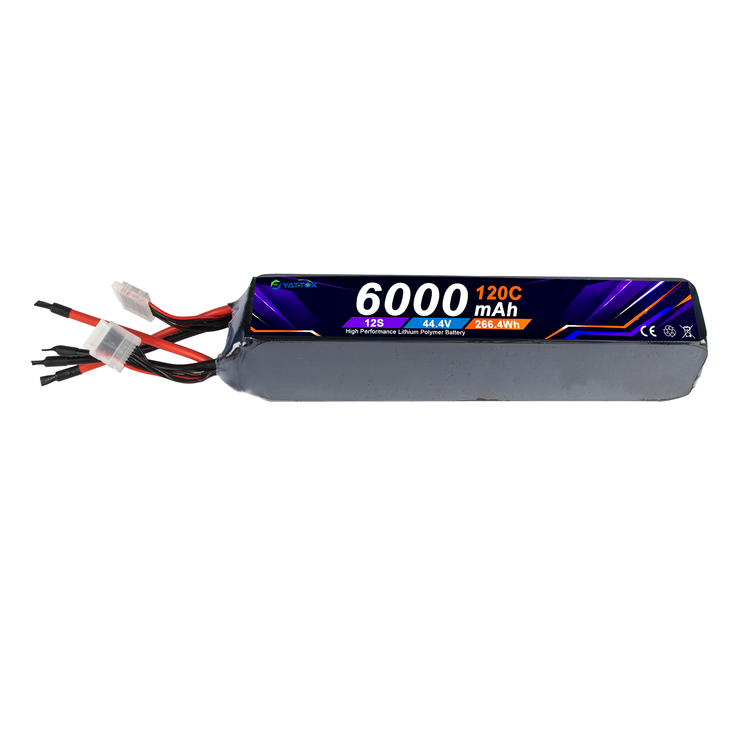 Rc Helicopter Large - Yattox 12S 6000mAh 120C 100%LCO スティック型リポバッテリー
