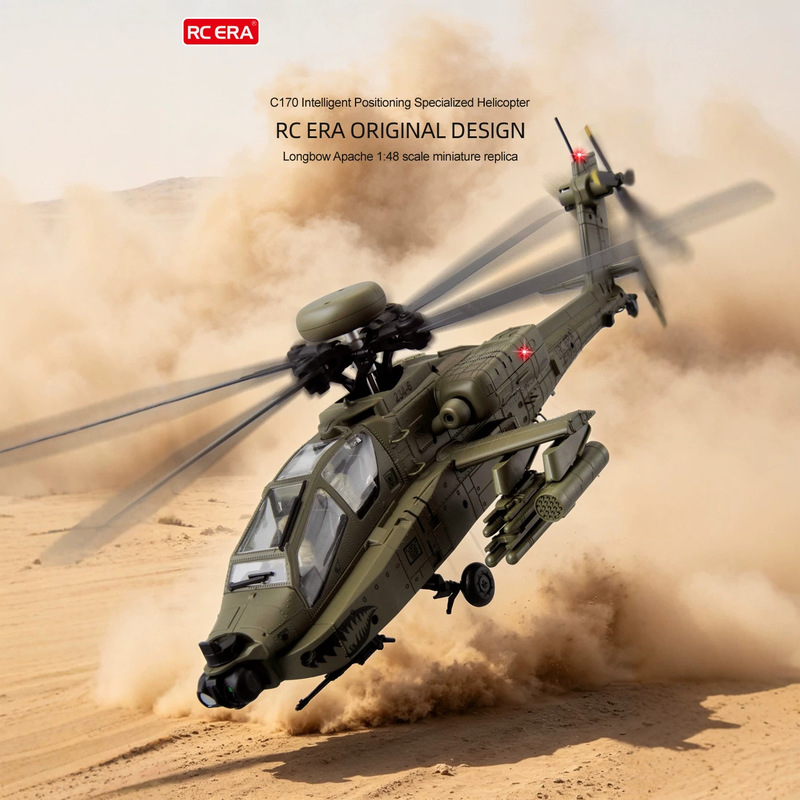 Rc Helicopter Single Rotor - RC ERA ラジコンヘリコプター C170 AH64D アパッチ