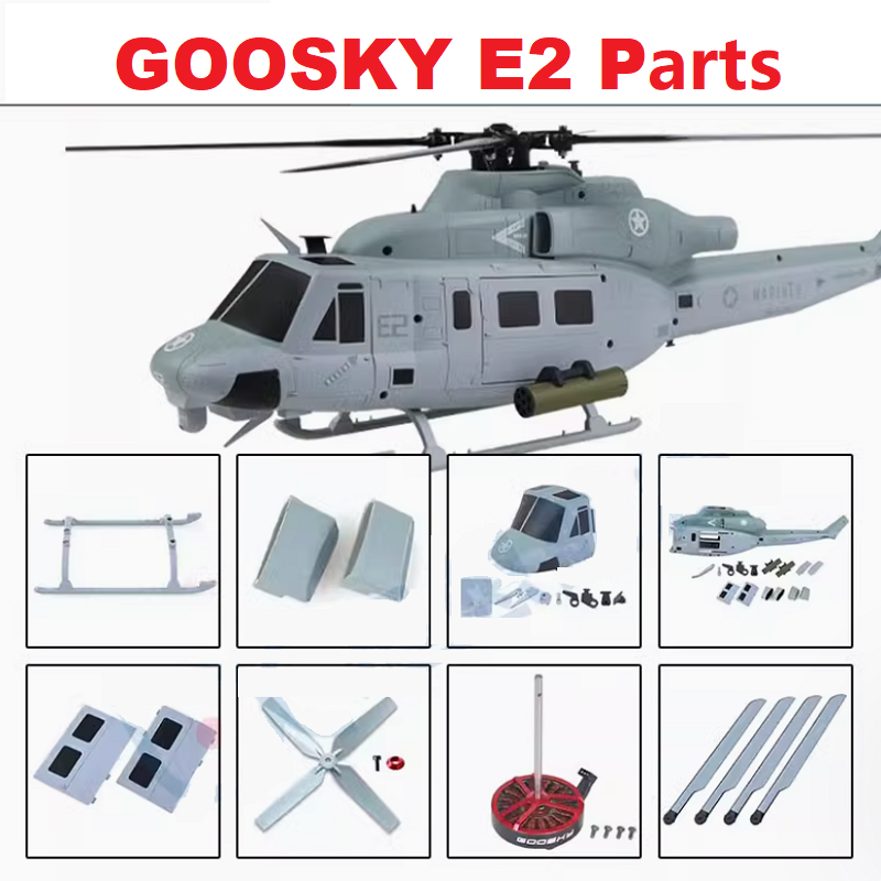 Rc Helicopter Coaxial - GOOSKY E2 UH-1Y RCヘリコプター用スペアパーツ シェルブレード モーター
