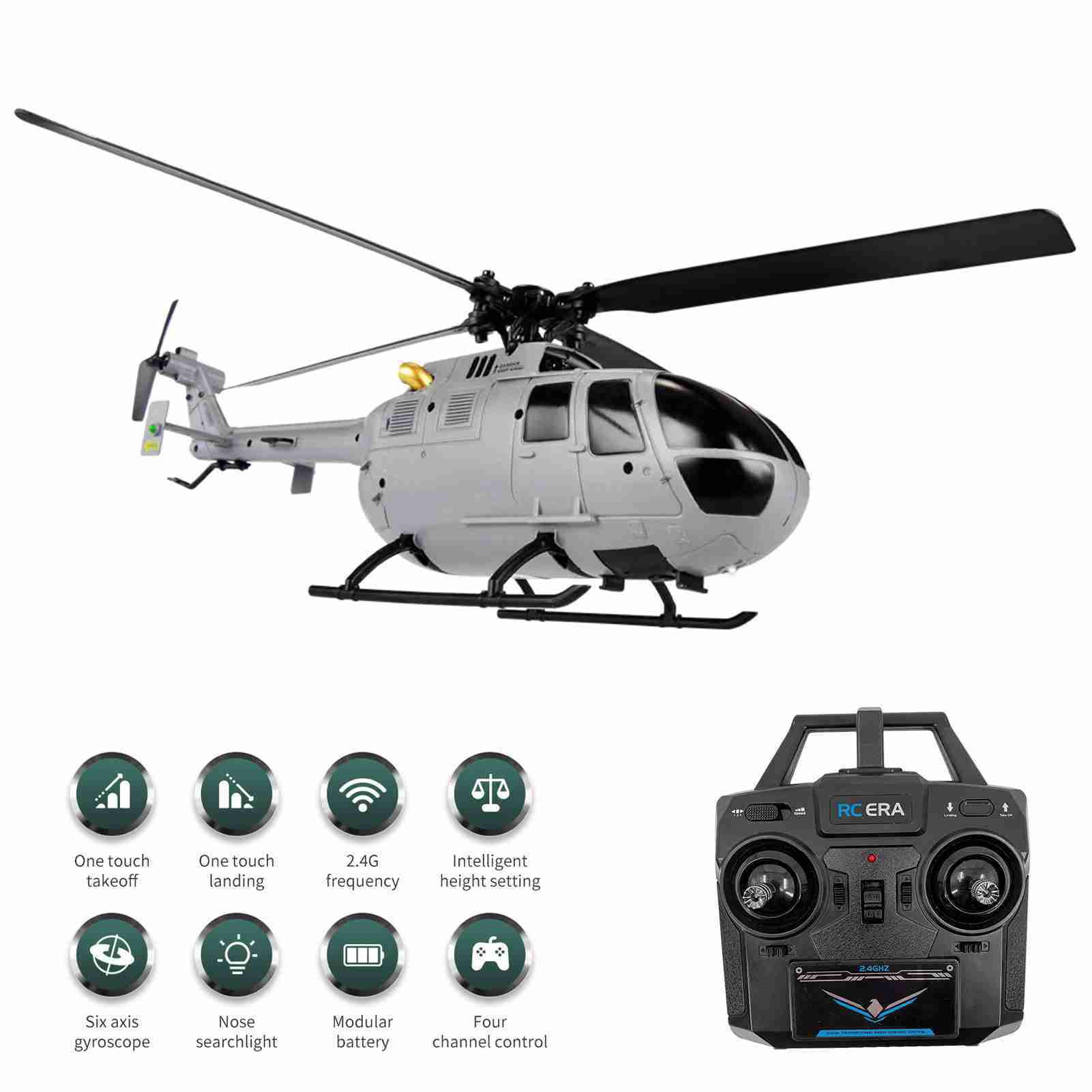 Rc Helicopter Gyro - 新しいRCヘリコプターRC飛行機シングルプロペラエアラーンなし6軸ジャイロ安定化RC飛行機高度保持おもちゃ