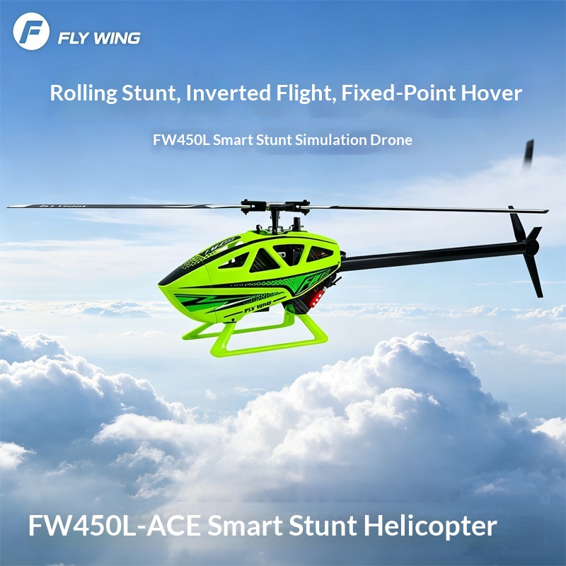 Rc Helicopter Single Rotor - フライウィング FW450L GPS RCヘリコプター 6チャンネル インテリジェントスタント
