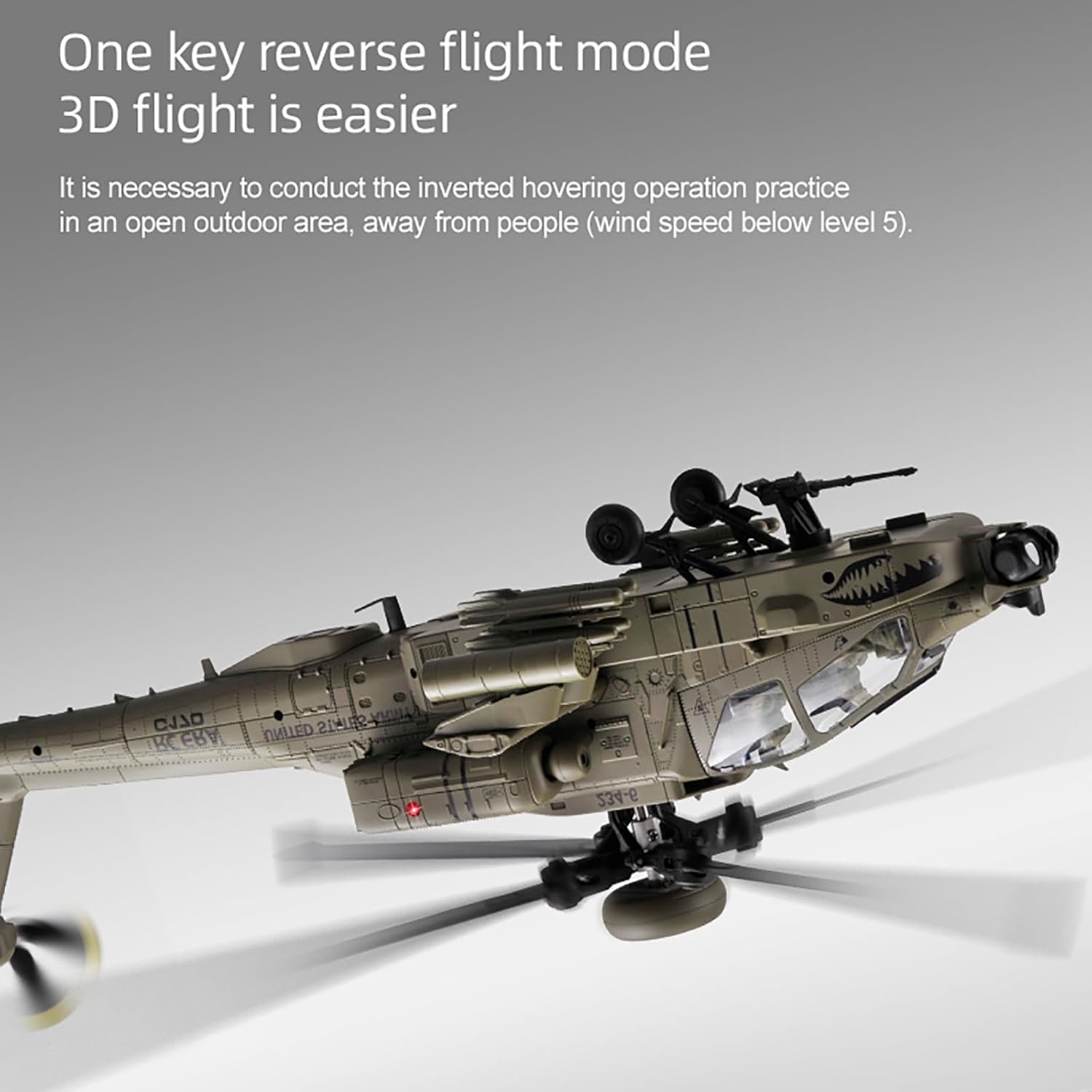 310MM 6CH C170 AH-64D リモートコントロ - Rc Helicopter Large のレビューと価格