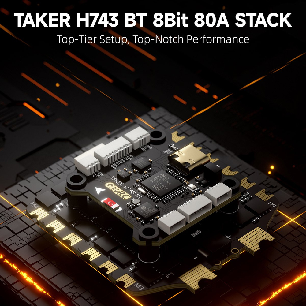 GEPRC TAKER H743 BT 8Bit 80A ス - Rc Helicopter Gyro のレビューと価格