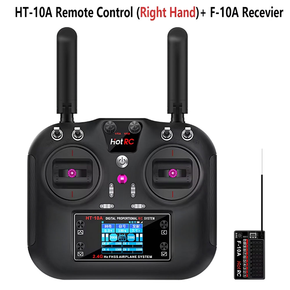 Hotrc HT-10A 2.4G 10CH送信機 F10A - Rc Helicopter Motor のレビューと価格