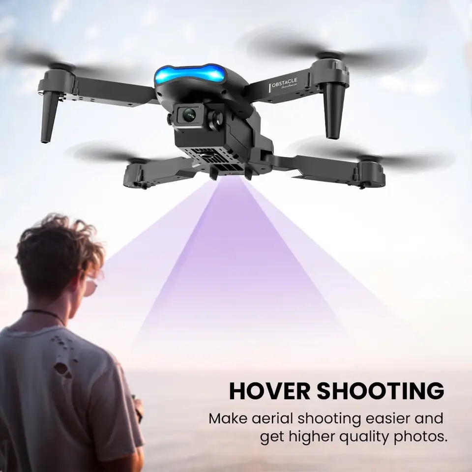 新しいミニドローン E99 4K WIFI HD カメラ F - Rc Helicopter Nitro のレビューと価格