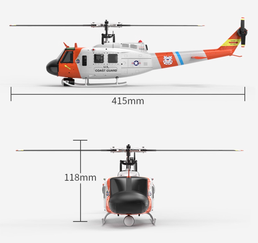 YUXIANG F07S バッテリー UH-1 RC ヘリコ - Rc Helicopter Coaxial のレビューと価格